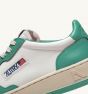 Schuhe AUTRY Medalist Man Low Sneakers In Leather & White Malachit
