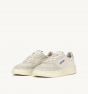 Schuhe AUTRY Medalist Low Sneakers in Suede Leather Ivory