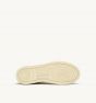 Schuhe AUTRY Medalist Low aus Weißem Leder und Beigem Wildleder mit Hair-Optik