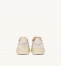 Schuhe AUTRY Medalist Low aus Wildleder und Glattleder Weiß/Creme