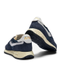 Schuhe AUTRY Low Sneaker in Navy and White Suede and Nylon