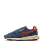Schuhe AUTRY Low Sneaker in Blue and Koi Suede and Nylon