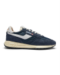 Schuhe AUTRY Low Sneaker in Navy and White Suede and Nylon