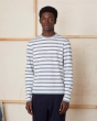 Langarmshirt OFFICINE GÉNÉRALE Cotton Linen Stripes