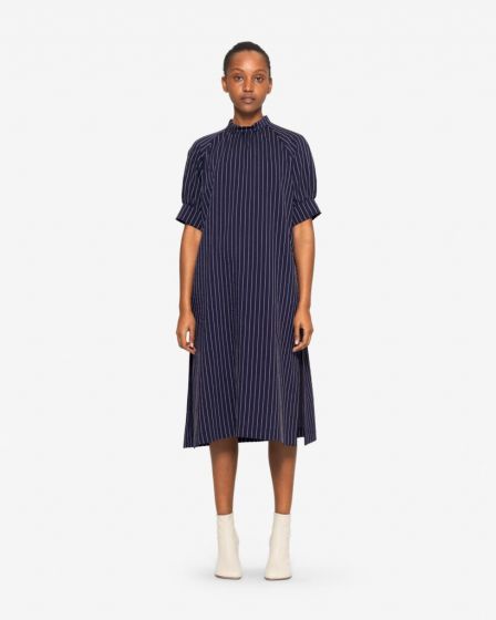 Kleid BAUM&PFERDGARTEN Ambrosia Cream On Navy 