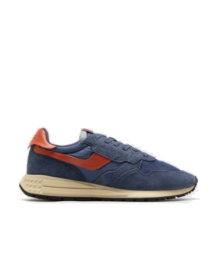Schuhe AUTRY Low Sneaker in Blue and Koi Suede and Nylon