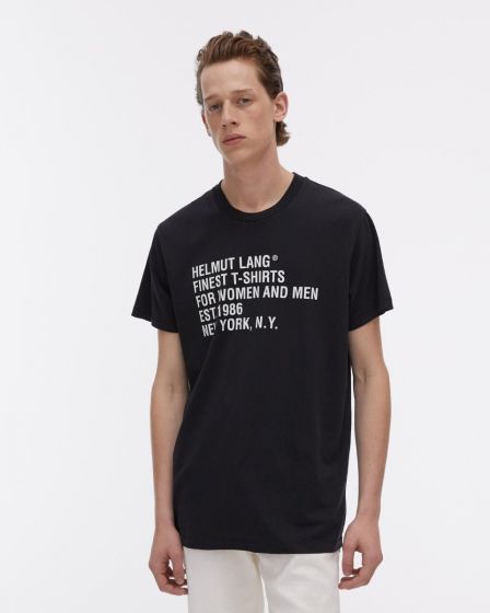Shirt HELMUT LANG Standard Cotton Tee Basalt Black 