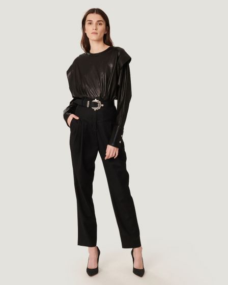 Hose IRO  Ayasin Pleated Ankle Trouser Pants