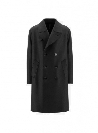 Harris Wharf London Long Peacoat Pressed Wool 