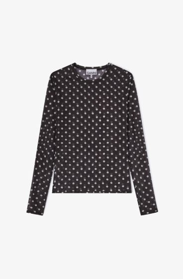Langarmshirt GANNI Polka Dots