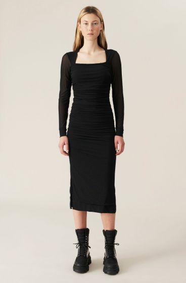 Kleid GANNI Dotted Mesh 