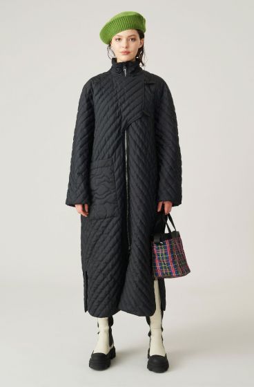 Mantel GANNI Recycled Ripstop Quilt Coat