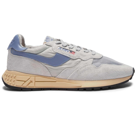 Schuhe AUtry Reelwind Low  Aus Nylon Wildleder und Leder in Hellblau  und Temp