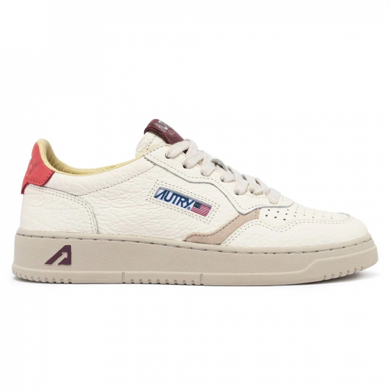 Schuhe AUTRY Medalist Low Elephant Textured White/Pink/Red