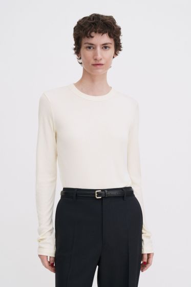 Langarm Shirt FILIPPA K Soft Ribbed Jersey