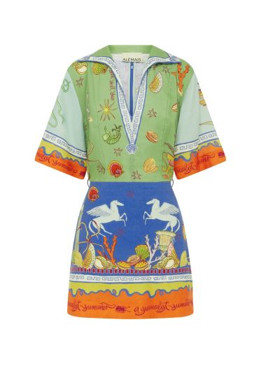 Kleid ALÈMAIS Surrealist Summer V Mini 