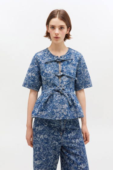 Bluse GANNI Tapestry Peplum