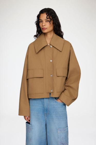 Jacke GANNI Brown Canvas