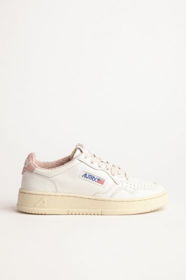 Schuhe AUTRY Medalist Woman Low Sneakers In Goat Leather White Pow 