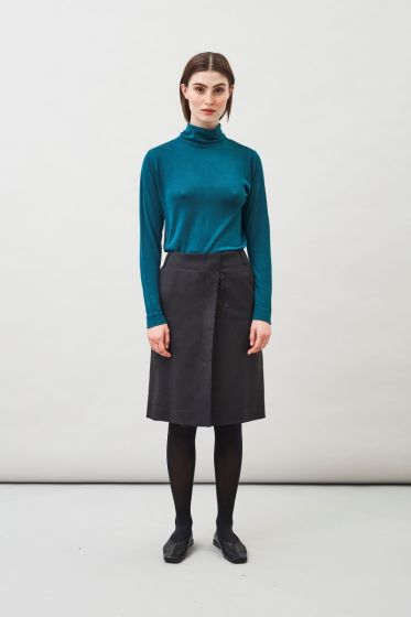 Rollkragenpullover MASKA Loka Blue Peacock