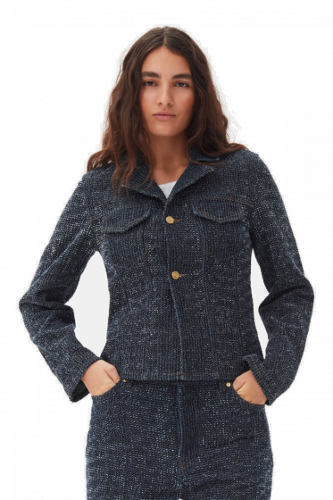 Blazer GANNI Fluffy Denim 