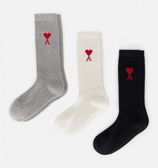 Socken AMI PARIS Three-pack Ami de Coeur Socks