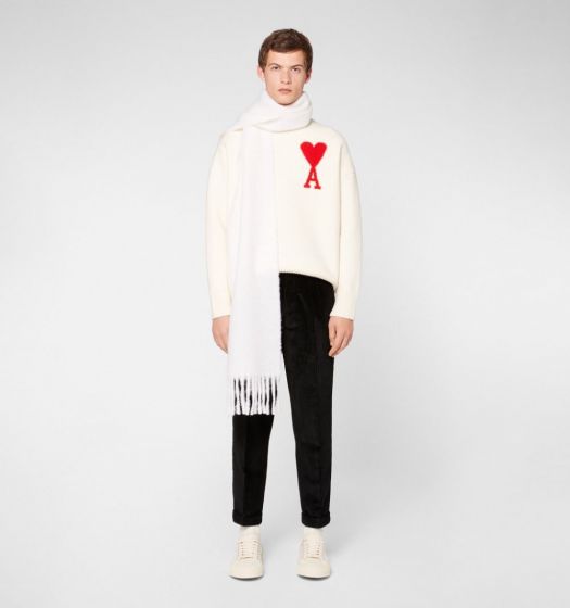 Hose AMI PARIS Carrot Fit Cuffed Hem Trousers Black