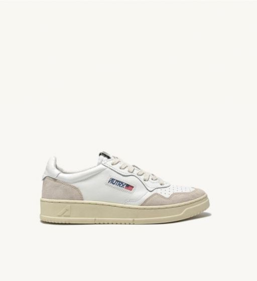 Schuhe AUTRY Medalist Man Low Sneakers In Leather & Suede White