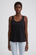 Top FILIPPA K Flow Deep Back Tank Black