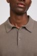Polopullover FILIPPA K Knitted Polo Shirt Dark Taupe