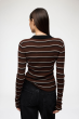 Poloshirt GANNI Gestreifte Merinowolle