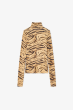 Rollkragenpullover GANNI Zebraprint