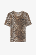 T-Shirt GANNI Leopard Rib