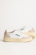 Schuhe AUTRY Medalist Woman Low Sneakers In Leather & Suede White Pink