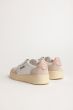 Schuhe AUTRY Medalist Woman Low Sneakers In Leather & Suede White Pink