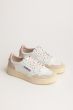 Schuhe AUTRY Medalist Woman Low Sneakers In Leather & Suede White Pink