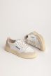 Schuhe AUTRY Medalist Woman Low Sneakers In Leather & Suede White Pink