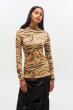 Rollkragenpullover GANNI Zebraprint 