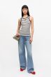 Top GANNI Ripp-Tanktop Sky Captain