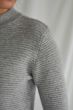 Pullover DAVIDA Chunky Horisontal Sweater Light Grey