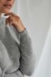 Pullover DAVIDA Chunky Horisontal Sweater Light Grey