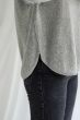 Pullover DAVIDA Chunky Horisontal Sweater Light Grey