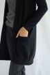 Weste DAVIDA Pocket Long Cardigan Black