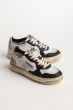 Schuhe AUTRY Super Vintage Low Sneaker Woman In Leather White Black Silver