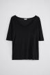 Shirt FILIPPA K Tencel Scoop-Neck Black