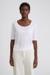 Shirt FILIPPA K Tencel Scoop-Neck White 