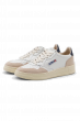 Schuhe AUTRY Medalist Women Low Sneaker in Leather & Suede White & Black  