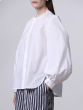 Blusenhemd ROBERTO COLLINA Übergroß mit gerafften Ärmeln