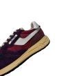Schuhe AUTRY Reelwind Low aus Nylon Wildleder und Leder in Plum/Aamarone